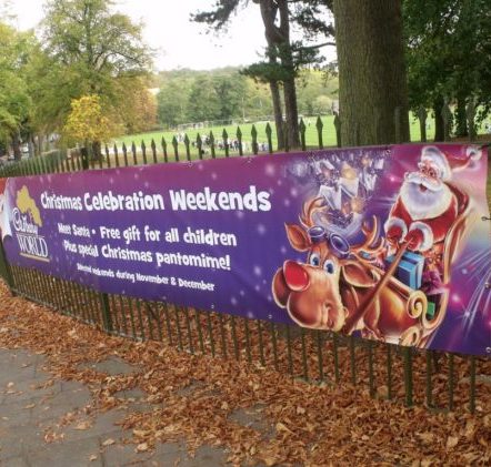 Banners in Bury St Edmunds, Suffolk