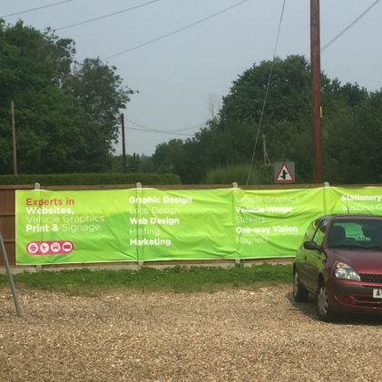 Banners in Bury St Edmunds, Suffolk