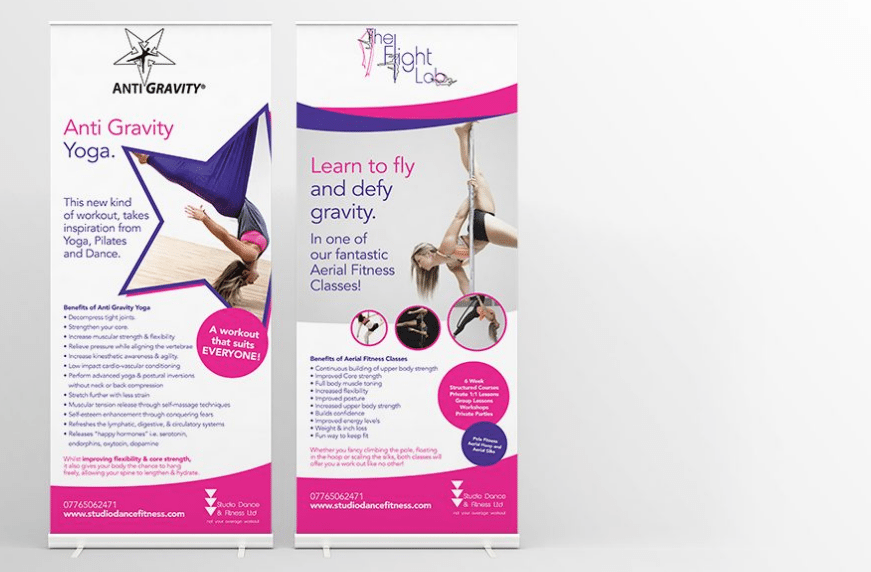 Studio Dance and Fitness Pull Up Banners
